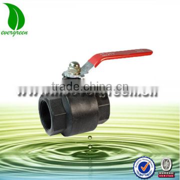 Plastic red level handle nylon ball valve