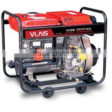 Vlais Open Type 5kw Diesel Generator with Wheels