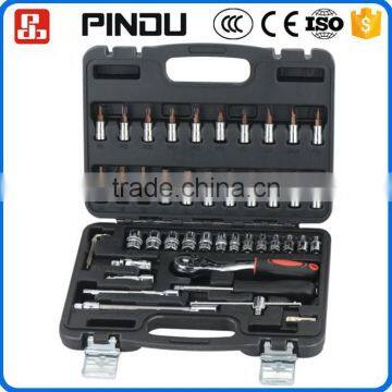 46pcs cr-v mechanic tool box spanner socket set