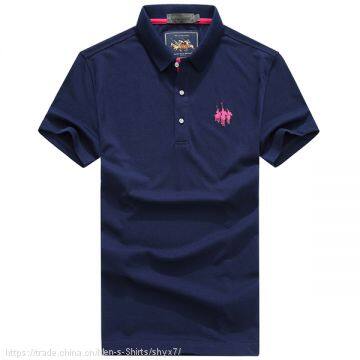 Yixigeluo2017 New Men's T-shirt Foreign Trade Men's T-shirt Men's Short Sleeved Polo Shirt photo-3