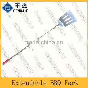 Outdoor Camping Stainless Steel BBQ Slotted Turner