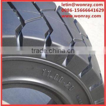 China Top Quality 4 Wheel Electric Moving Cargo Cars Solid Tyres 18x6x12-1/8 14x4-1/2x8 for Toyota Forklift 7FBCU15 photo-3