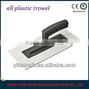 Plastic plastering trowels