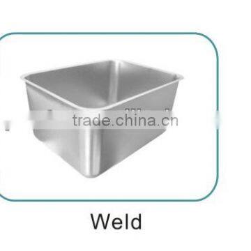 Industrial Kitchen Sink, 450x450x300, Flat Rim, Deep Press photo-3