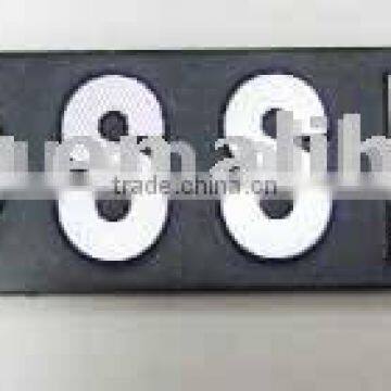 self adhesive metal logo tag