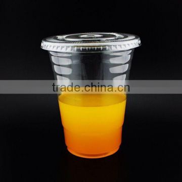 Premium Plastic Clear PET Cups with Flat Lids