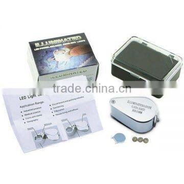 Portable 30x Magnifying Optical Glass LED Light Jeweler Identifier Tool Loupe photo-2