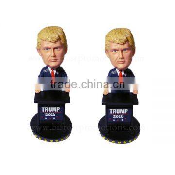 Great Sale 2017 Resin Cartoon Doll Donald Trump Bobble Head photo-2
