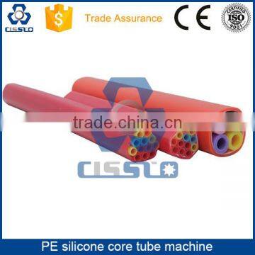 HDPE Silicone core optical fiber cladding tube extrusion line