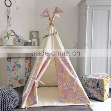 Promotional Kids Children Play Indoor Room Cotton Canvas Indian Teepee Tent photo-5