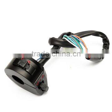 Motorcycle PVC Waterproof Weatherproof 7/8 Diameter Handlebar Horn Turn Signal Headlight Electrical Start Switch 12V Black photo-4