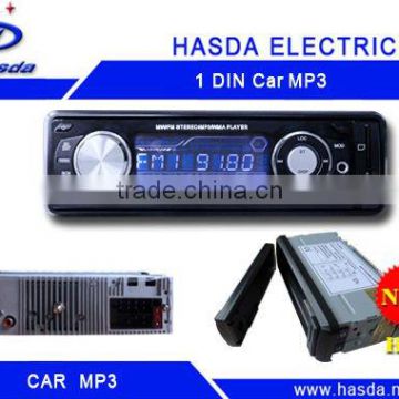 1 din car radio player with mp3 /USB ,slip down detachable panel .Hasda H-7003