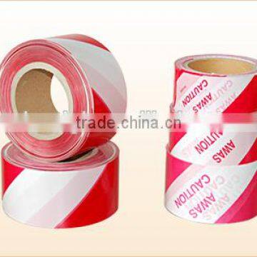 Red White PE Warning Tape