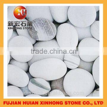 Garden Decorative Pure Snow White Pebble Stone for Hot Sale photo-3