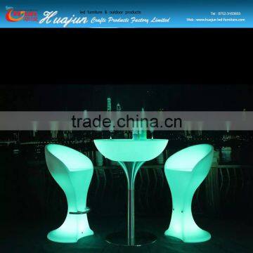 led bar night glow chair & bar chair for party&led plastic color cccchanging bar chair