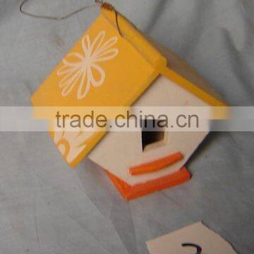 Wood Craft Bird Feeder , Cheap Bird House and Feeders, Wholesale Wood Bird House With Hanging photo-3