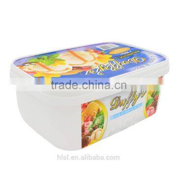 2L IML Plastic Ice Cream Storage CCntainer With Lid,Ice Cream Container Suppliers,Ice Cream Container With Customized Label. photo-3