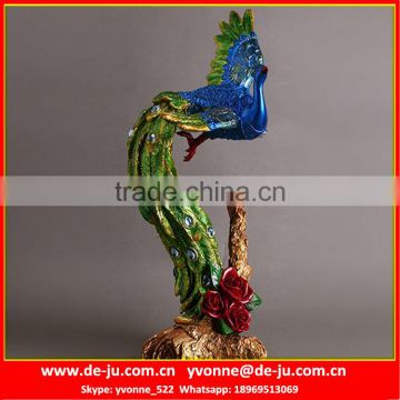 Creative Resin Flying Peacock Model