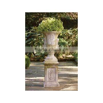 Hot sale cast iron metal garden flower pot urn planter