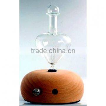 Elegant Wooden and Glass LED Aroma Diffuser Nebulization Essential Oil Diffuser