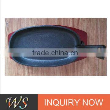 WS-FP17 oval frying pan/fajita pan