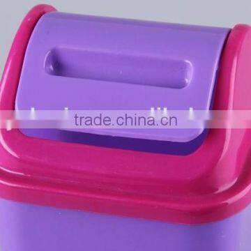 Square Plastic Trash Can/Rubbish Bin Household Garbage Can photo-2