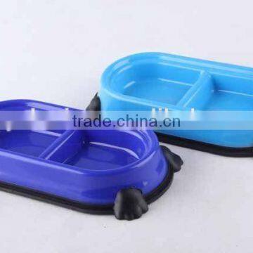 New Design Plastic Slip-resistant Oval Pet Bowl With Rubber Bottom/dog Bowl photo-4