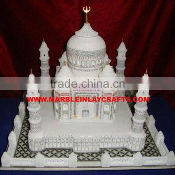 Agra Souvenir Marble Handcrafted Taj Mahal / Tajmahal Replica Model