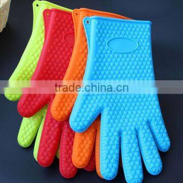 Wholesale Custom Silicone Oven Mitts Heat Resistant Microwave Heated Gloves photo-5