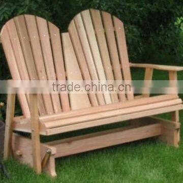 foldig wooden adirondack glider