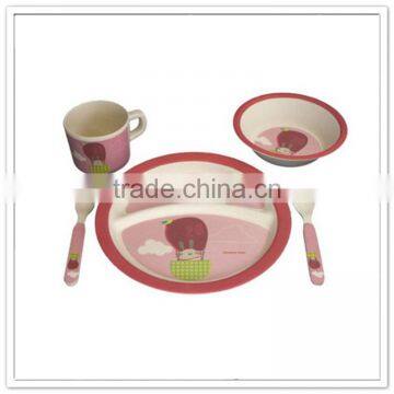 BPA Free Popular Custom Printing Kids Melamine Dinnerware Set