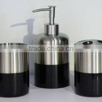 stainless steel bathroom set