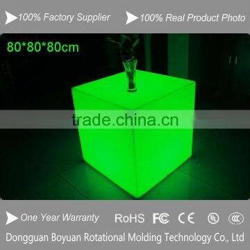 Waterproof 16 color change modern led cube 80cm