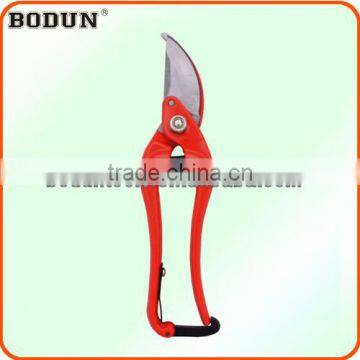 B4038 Popular red steel handle pruner cut-and-hold pruning shear pruning tool