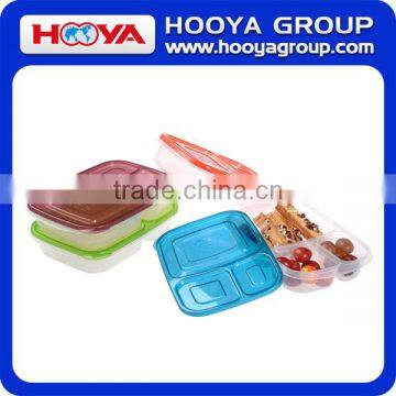 3-compartment Bento Lunch Box Containers Multifunctional BPA Free Plastic Lunch Box photo-5
