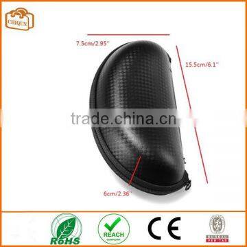 Black Zipper Eyeglasses Sunglasses Case Box NEW photo-3