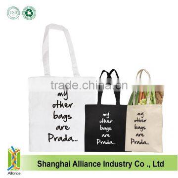 Green China Manufacturer New Style 100% high quality cotton bag/cotton shopping bag/cotton tote bag