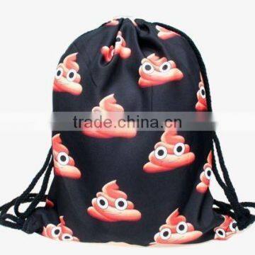 Drawstring Backpack Tote School Bag Bookbags Sport Pack String Bags 3D Designs photo-2