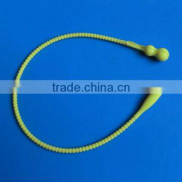 Silicone Drawstring / tie rope/plastic tie/elastic/seal rope for shopping bag