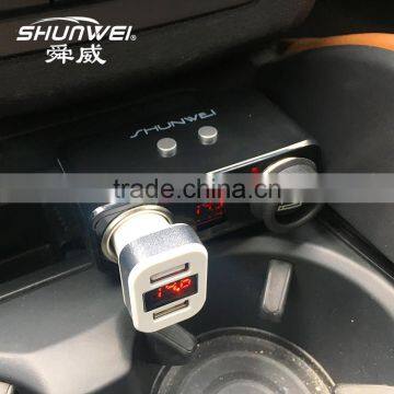 Manufacturer Supplier 2 port usb mini car cigar adapter With ISO9001 Certificate