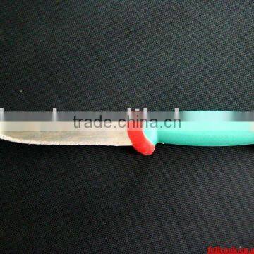 Kitchen essential knife w/colorful rubber handle