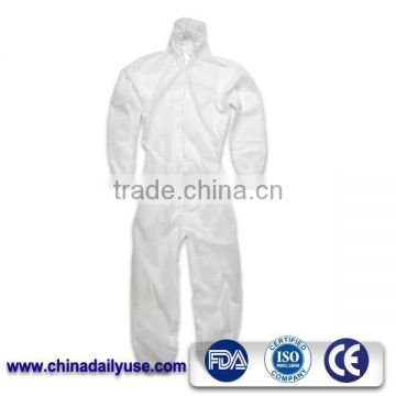 White color Microporous workwear disposable coverall