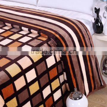 Latticed Pattern Warm Wool Blankets Fleece Blanket photo-3