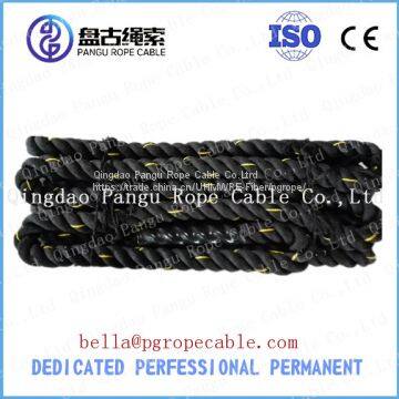 38mm Yellow Line Black Color Gym Battle Rope photo-4
