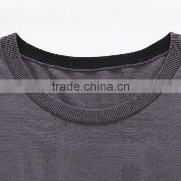 Custom Brand Color Combination Slim Cotton Plain t Shirt photo-3