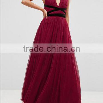 guangzhou latest cheap clothing Cross Back Maxi Dress Sexy Good Night Photos