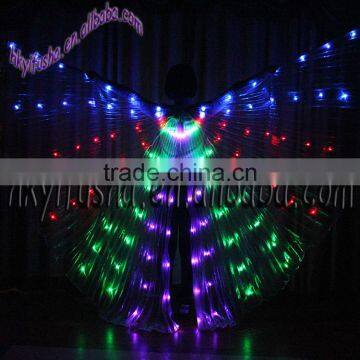 Yifusha four colors symmetrical LED porferming openning wings