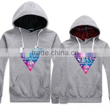 Autumn Men's Raglan Sleeve Printed Couple Sweatshirt Custom Made Hoodies