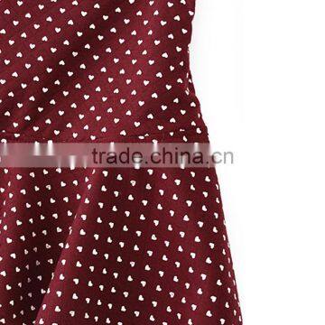 Ladies' Fashion Polyester Print Ruffle Bottom High Quality Direct Manufacturer Hawaii Party Skirt photo-2