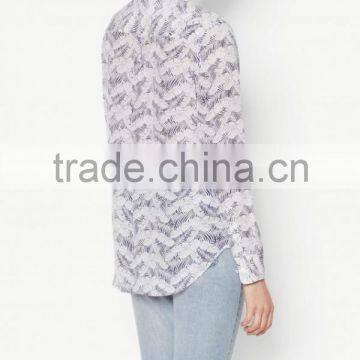 Chinese Style Ladies Silk Shirt Fashion Design Low Price photo-3